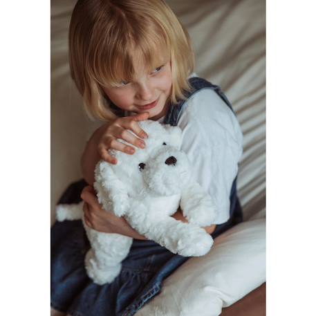 Chiot en peluche lesté 0,6 kg Blanc 4 - vertbaudet enfant 