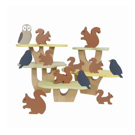 Jeu d'équilibre écureuils Marron 1 - vertbaudet enfant 