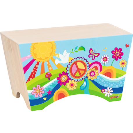 Cajon flower power Bleu 1 - vertbaudet enfant 