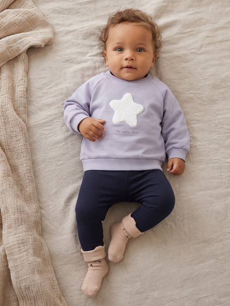 Sweat bébé ouverture dos bleu ciel 7 - vertbaudet enfant 