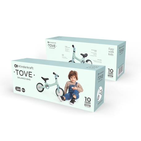 Draisienne TOVE Ultra Légère avec Selle Réglable, Roues EVA Increvables et Poignées de Transport Pratiques Beige+Menthe+Rosa 10 - vertbaudet enfant 
