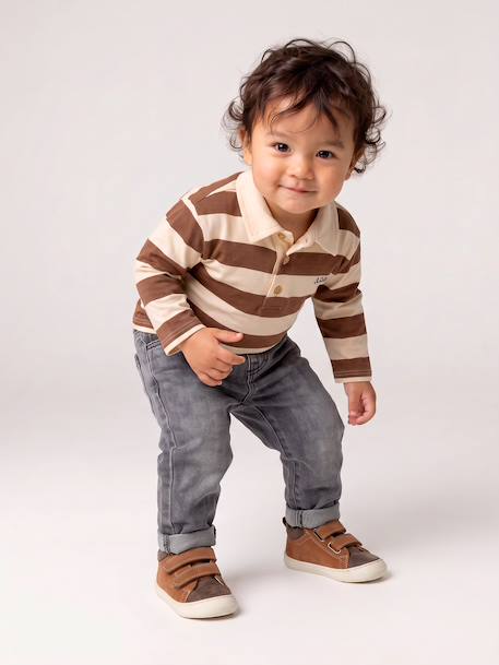 Jean denim bébé denim brut+denim gris 11 - vertbaudet enfant 