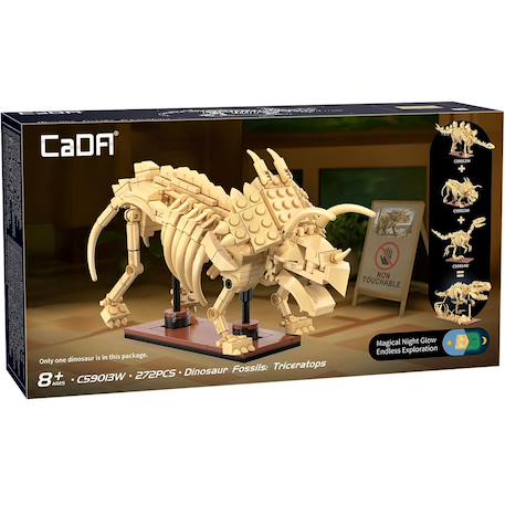 Squelette de tricératops 272 pièces Beige 3 - vertbaudet enfant 