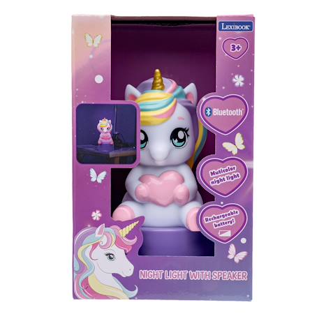 Enceinte bluetooth veilleuse licorne ROSE 5 - vertbaudet enfant 