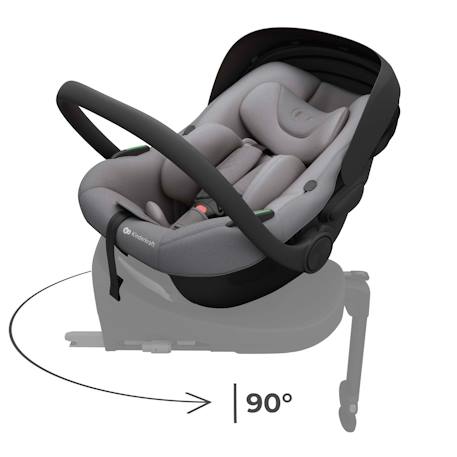 Coque Bébé Kinderkraft I-LITE i-Size R129 40-87 cm ERGO PAD + Organisateur de voiture Gris 3 - vertbaudet enfant 