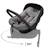 Coque Bébé Kinderkraft I-LITE i-Size R129 40-87 cm ERGO PAD + Organisateur de voiture Gris 3 - vertbaudet enfant 