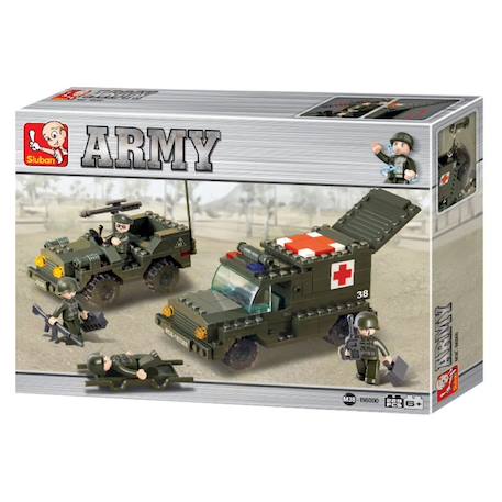 Army - ambulance militaire 229 pcs Vert 1 - vertbaudet enfant 