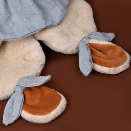 Doudou plat renard 29 cm Bleu+Rose 6 - vertbaudet enfant 
