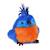 Peluche oiseau les cui-cui paradis 15 cm Bleu+Marron+Noir+Orange+Rose+Vert 1 - vertbaudet enfant 