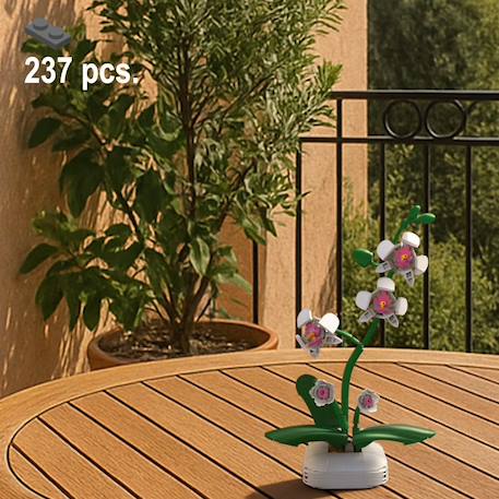 Pot de fleurs d'orchidée 237 pièces Blanc 3 - vertbaudet enfant 