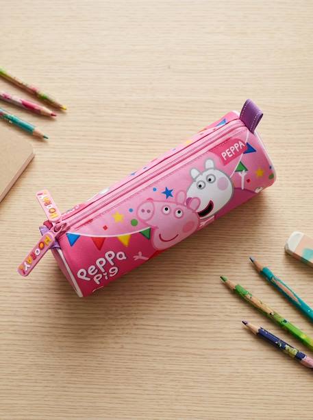 Trousse d'école cylindrique peppa pig porte-crayons Rose 1 - vertbaudet enfant 
