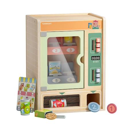 Distributeur automatique en bois Beige 1 - vertbaudet enfant 