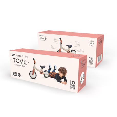 Draisienne TOVE Ultra Légère avec Selle Réglable, Roues EVA Increvables et Poignées de Transport Pratiques Beige+Menthe+Rosa 4 - vertbaudet enfant 