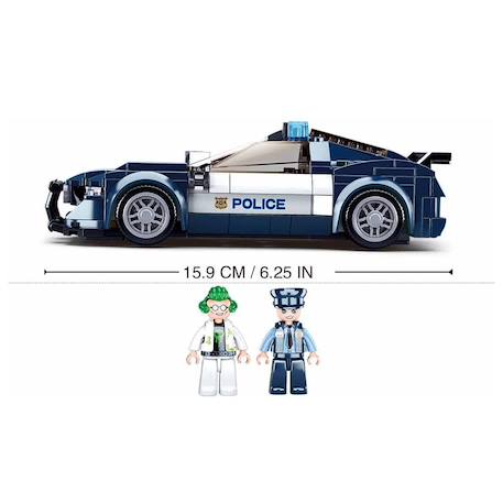 Voiture de police 284 pcs Bleu 2 - vertbaudet enfant 