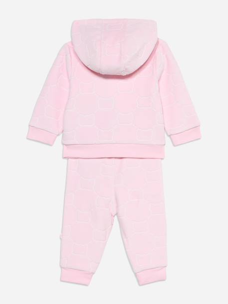 Ensemble fille 2 pièces gilet à capuche et bas Rose clair 2 - vertbaudet enfant 