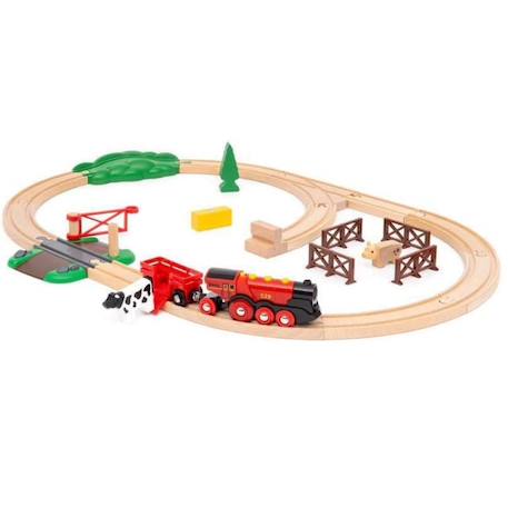 Circuit campagne avec locomotive à piles Vert 3 - vertbaudet enfant 
