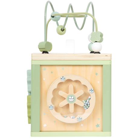 Cube de motricité en bois Bleu+Rose+Vert 17 - vertbaudet enfant 