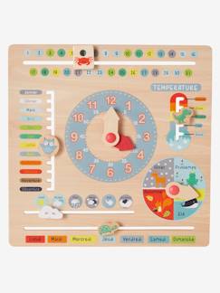 Idées cadeaux bébés et enfants-Jouet-Jeux éducatifs-Lire, écrire, compter et heure-Calendrier en bois FSC®