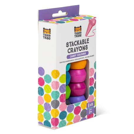 Crayons empilables couleurs acidulées Blanc 6 - vertbaudet enfant 