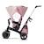 Tricycle Évolutif Kinderkraft EASYTWIST 5 en 1 avec Siège Rotatif 360°, Roues PU Increvables et Capote UPF50+ Beige+Gris+Noir+Rose+Vert 21 - vertbaudet enfant 
