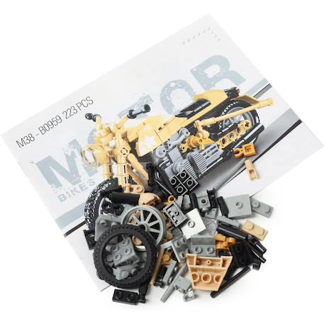 Model bricks - moto militaire Jaune 5 - vertbaudet enfant 