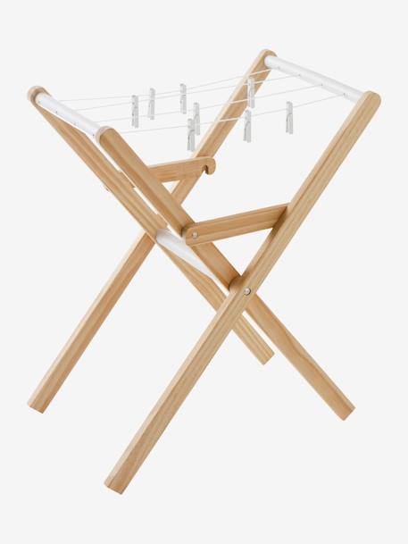Etendoir à linge en bois FSC® blanc 6 - vertbaudet enfant 