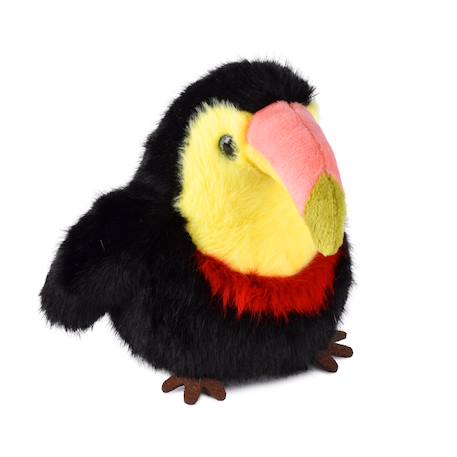 Peluche oiseau les cui-cui paradis 15 cm Bleu+Marron+Noir+Orange+Rose+Vert 13 - vertbaudet enfant 