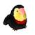 Peluche oiseau les cui-cui paradis 15 cm Bleu+Marron+Noir+Orange+Rose+Vert 13 - vertbaudet enfant 