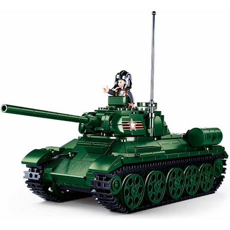 Model bricks - tank soviétique t34-85 Vert 1 - vertbaudet enfant 