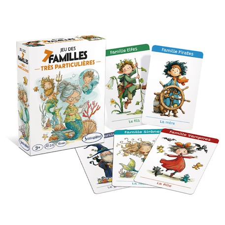Jeu des 7 familles très particulières Blanc 2 - vertbaudet enfant 