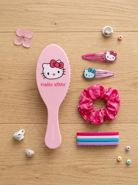 Set cheveux hello kitty fille - brosse, clips et chouchou Rose 1 - vertbaudet enfant 