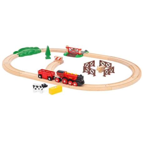 Circuit campagne avec locomotive à piles Vert 2 - vertbaudet enfant 
