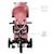 Tricycle Évolutif Kinderkraft EASYTWIST 5 en 1 avec Siège Rotatif 360°, Roues PU Increvables et Capote UPF50+ Beige+Gris+Noir+Rose+Vert 23 - vertbaudet enfant 