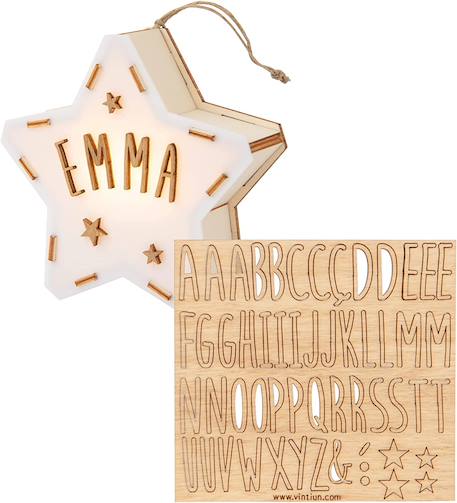 Mini étoile lumineuse personnalisable Blanc 2 - vertbaudet enfant 
