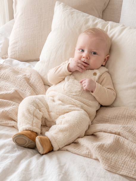 Ensemble salopette et body bébé garçon vanille 2 - vertbaudet enfant 