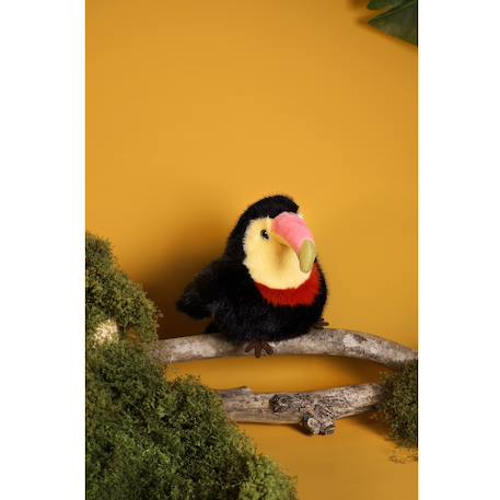 Peluche oiseau les cui-cui paradis 15 cm Bleu+Marron+Noir+Orange+Rose+Vert 17 - vertbaudet enfant 