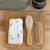 Ensemble brosse et peigne bébé en bois Beige, blanc 2 - vertbaudet enfant 