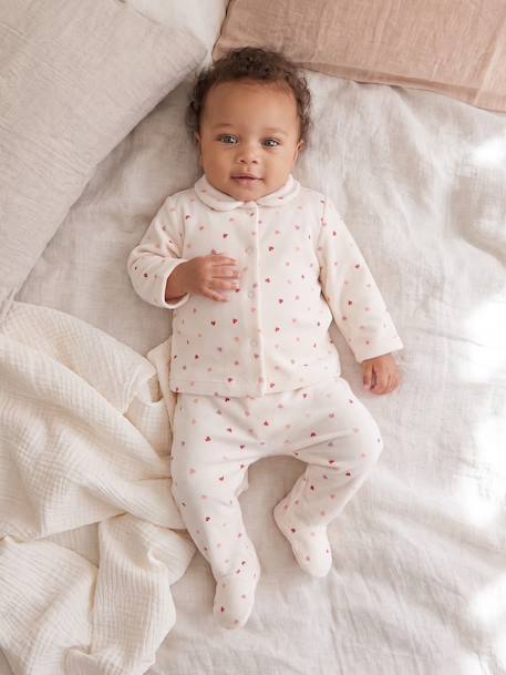 Lot de 2 pyjamas bébé fille rose poudré 3 - vertbaudet enfant 