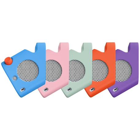 Housse bleue adventure pour lecteur audio yoto player (3ème génération) Bleu+rose+vert 7 - vertbaudet enfant 