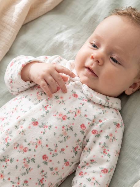 Lot de 2 dors-bien bébé ouverture devant cappuccino+rose pâle+vert sauge 14 - vertbaudet enfant 