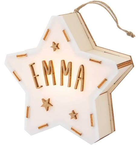 Mini étoile lumineuse personnalisable Blanc 1 - vertbaudet enfant 