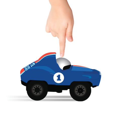 Voiture presto racers Blanc+Bleu+Rouge 8 - vertbaudet enfant 