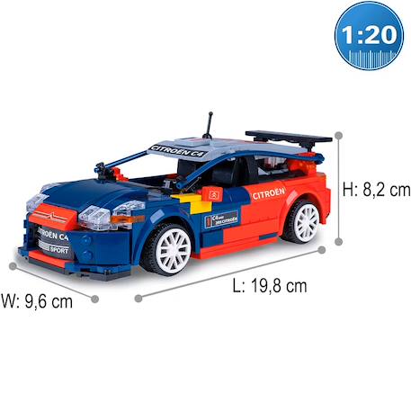 Voiture citroën c4 wrc 329 pièces Bleu 3 - vertbaudet enfant 