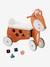 Porteur coffre renard en bois FSC® MARRON MOYEN UNI AVEC DECOR 4 - vertbaudet enfant 