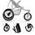 Poussette Tout-Terrain Kinderkraft HELSI 2 avec 3 Roues Gonflables Amorties, Dossier Allongé et Poignée Réglable Gris+Noir 9 - vertbaudet enfant 