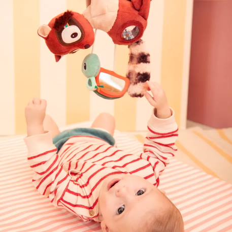 Peluche lémurien elvis à suspendre Rouge 2 - vertbaudet enfant 