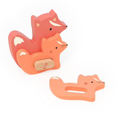 Puzzles d'éveil maman bébé animaux Marron 6 - vertbaudet enfant 