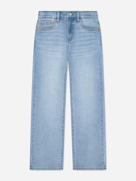 Jean évasé enfant Bleu denim 1 - vertbaudet enfant 