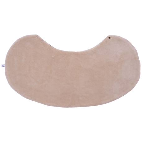Bavoir 2 en 1 (poncho et épaule) gaze de coton et bambou fleurs Biscuit 2 - vertbaudet enfant 