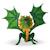 Figurine dragon lézard Vert 2 - vertbaudet enfant 